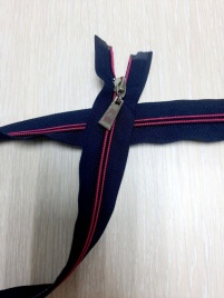 Молния Спиральная Разъемная 55 см. Тёмно-синяя с розовым