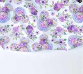 Трикотаж Футер 2-нитка Петля Микки цветы