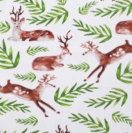 Трикотаж Кулирка Олени