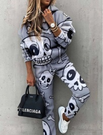 Трикотаж Футер 3-нитка Начёс Черепки