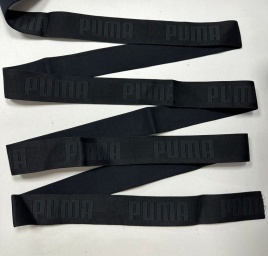 Резинка Декоративная ш. 40 мм. Чёрная Puma на чёрном