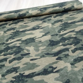 Трикотаж Футер 2-нитка Петля Камуфляж