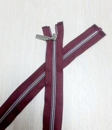 Молния Спиральная Разъемная 70 см. Бордовая