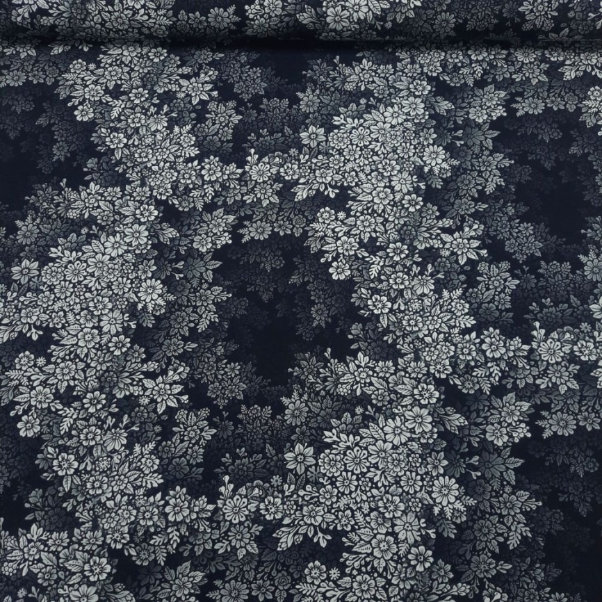 Трикотаж Кулирка Цветочная иллюзия фото 1