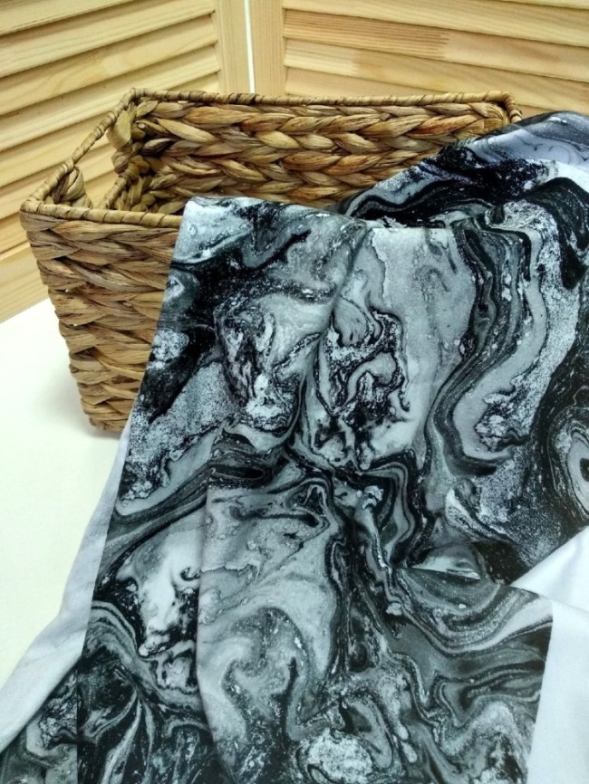 Трикотаж Футер 2-нитка Петля Пепел фото 1