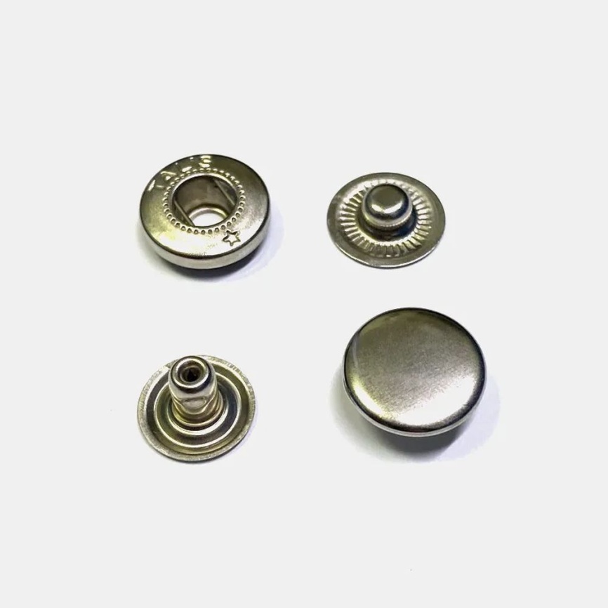 Кнопки Альфа 12,5 мм. Никель 10 шт. фото 1