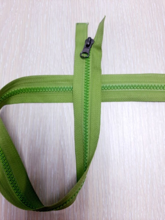 Молния Тракторная Разъемная 58 см. Фисташковая фото 1