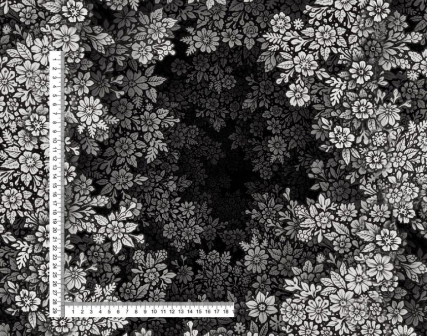 Трикотаж Кулирка Цветочная иллюзия фото 2