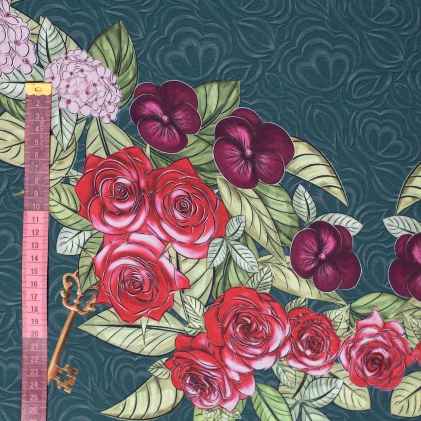 Трикотаж Футер 2-нитка Петля Купон Ключики фото 4