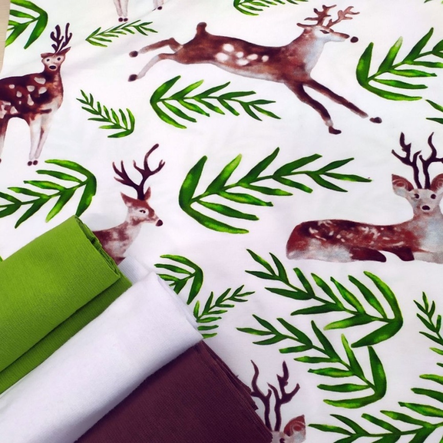 Трикотаж Кулирка Олени фото 3