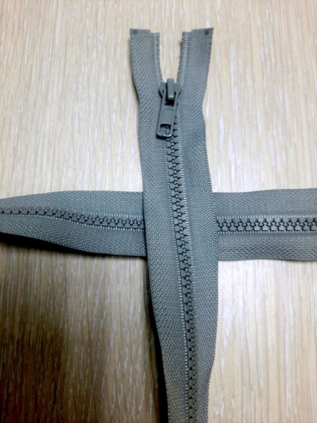 Молния Тракторная Разъемная 65 см. Серая фото 1