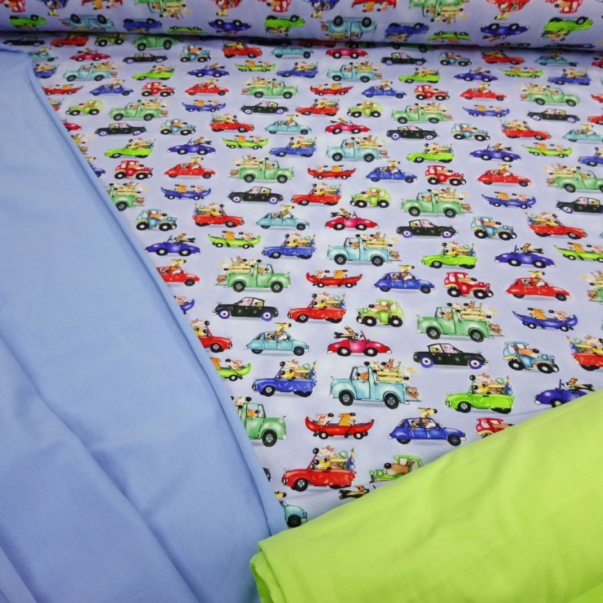 Трикотаж Кулирка Весёлые друзья фото 1