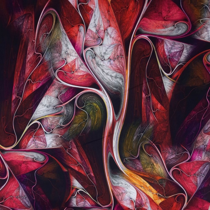 Трикотаж Футер 2-нитка Петля Линии малина фото 1