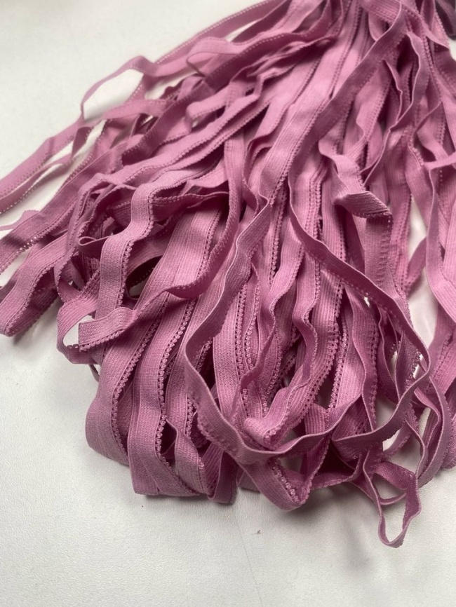 Резинка Декоративная ш. 10 мм. Фестоны Сухая роза фото 1