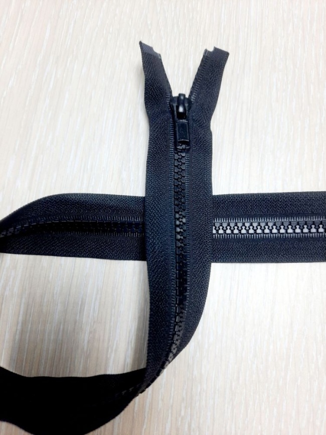 Молния Тракторная Разъемная 55 см. Чёрная фото 1