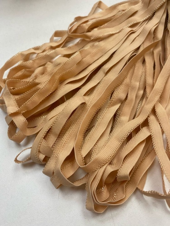 Резинка Декоративная ш. 10 мм. Фестоны Телесная фото 1