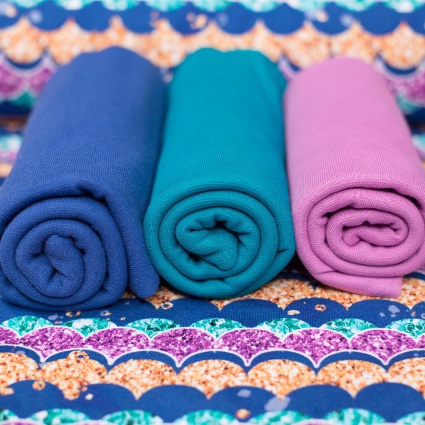 Трикотаж Футер 2-нитка Петля Море фото 3