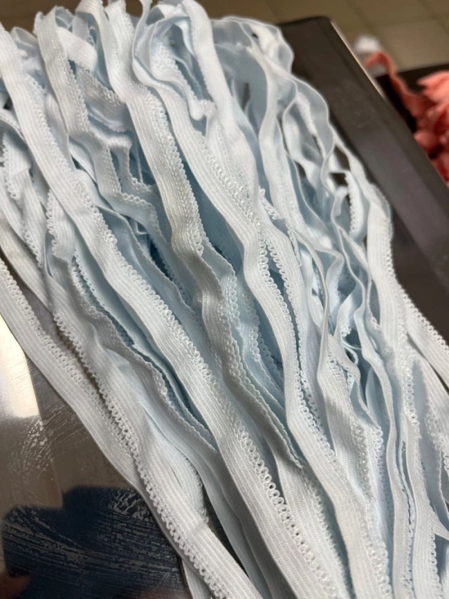 Резинка Декоративная ш. 9 мм. Фестоны Нежно голубая фото 1