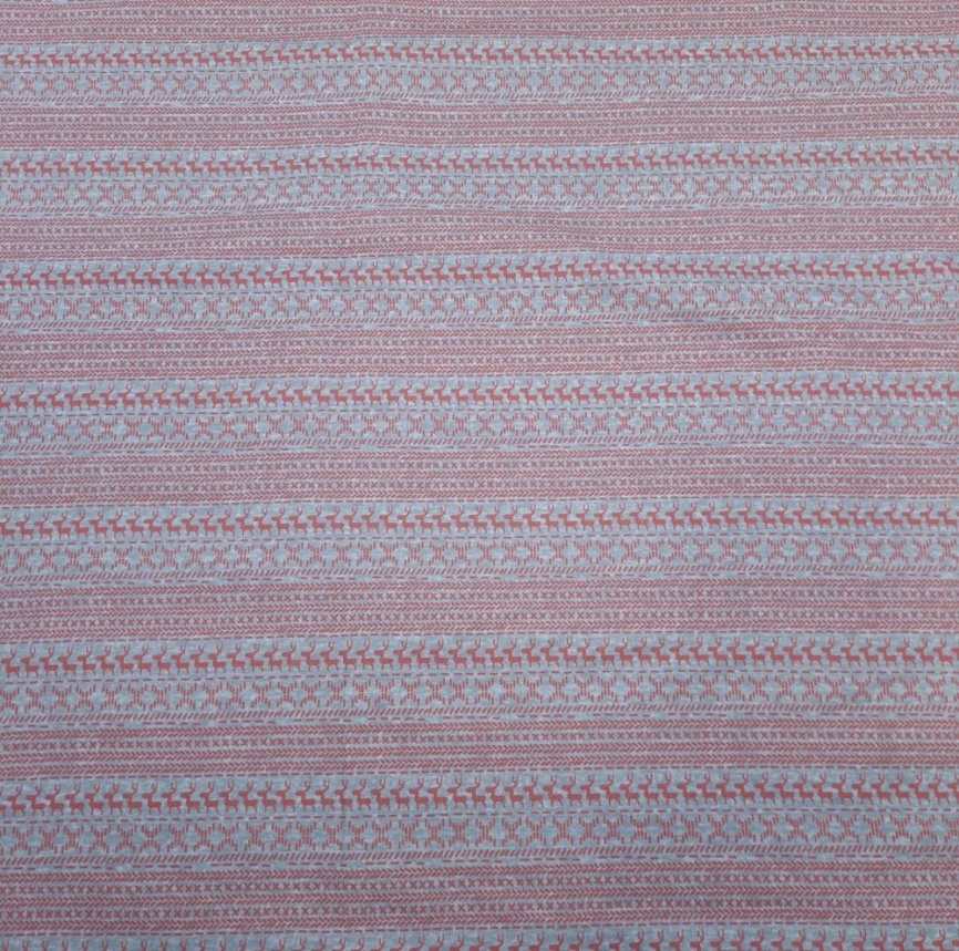 Трикотаж Футер 2-нитка Петля Пудровые олени фото 1