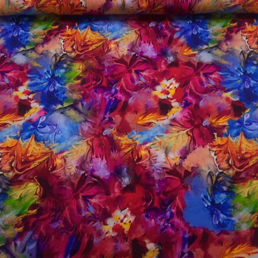 Трикотаж Футер 2-нитка Петля Тай-Дай яркий фото 1