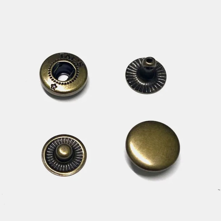 Кнопки Альфа 12,5 мм. Антик 10 шт. фото 1