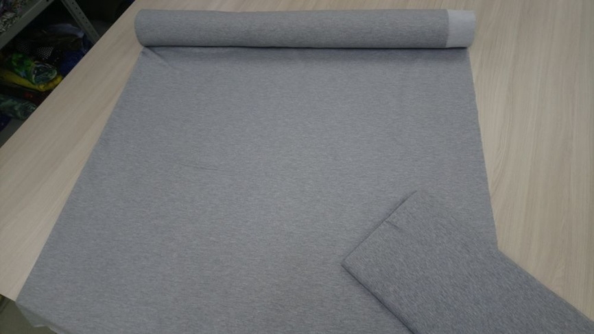 Трикотаж Кулирка Серый меланж фото 1