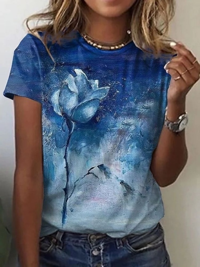 Трикотаж Кулирка Купон Холодная роза фото 1