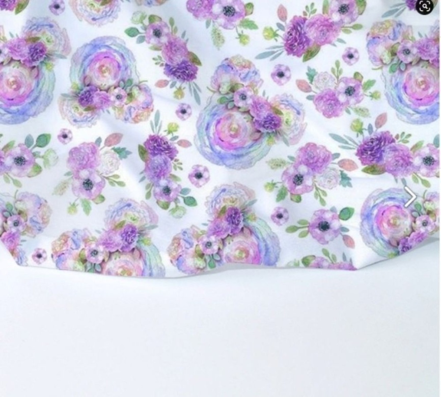 Трикотаж Футер 2-нитка Петля Микки цветы фото 1