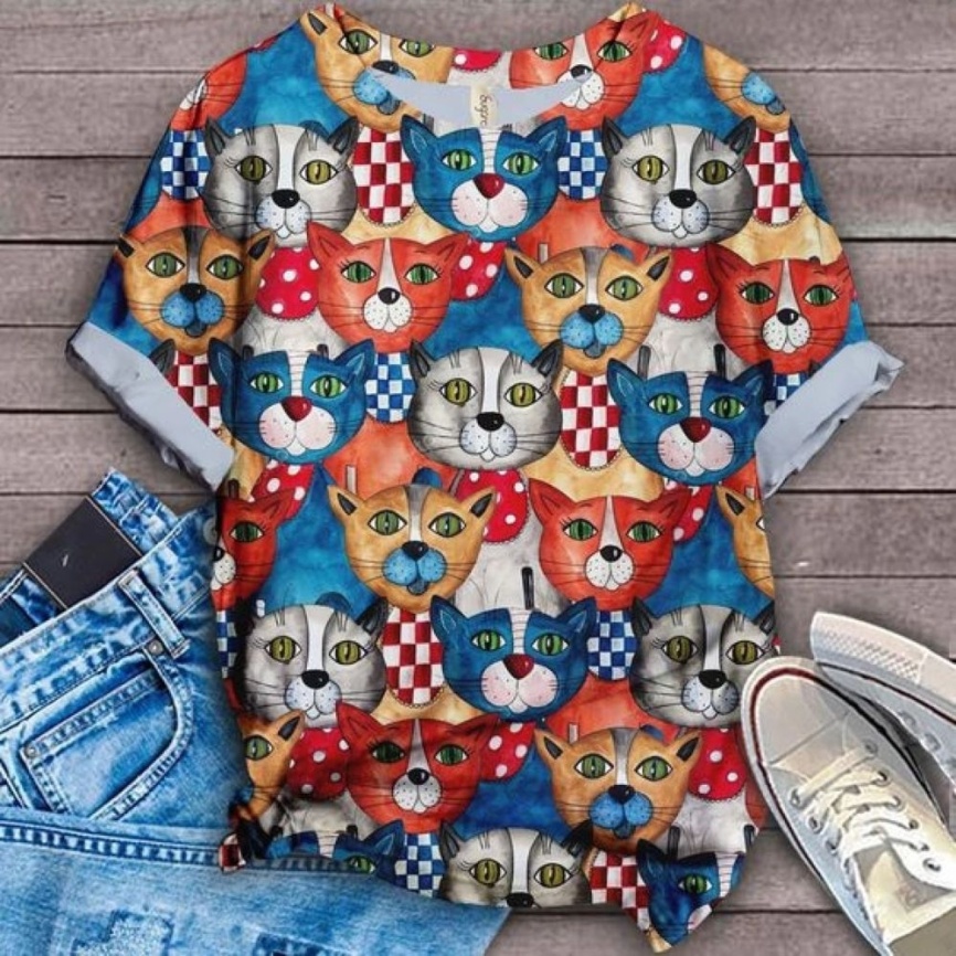 Трикотаж Кулирка Котофеи фото 1