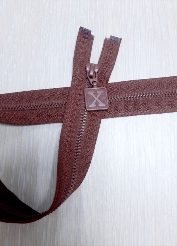 Молния Тракторная Разъемная 52 см. Коричневая фото 1