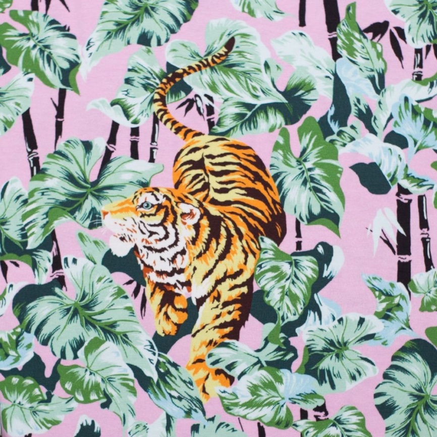 Трикотаж Кулирка Тигр фото 1