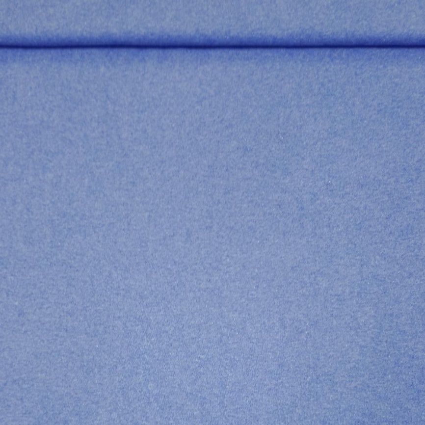 Трикотаж Рибана Синий меланж фото 1