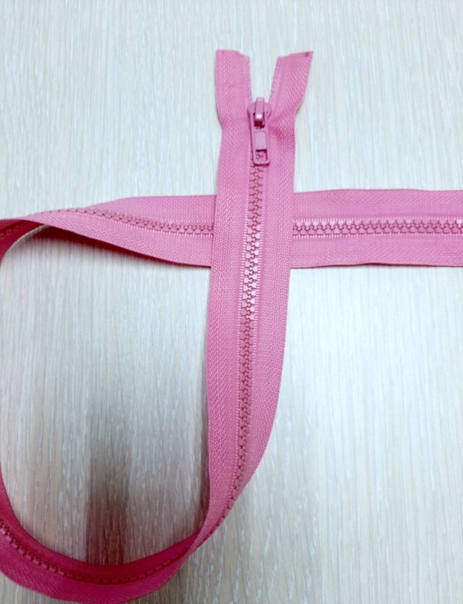 Молния Тракторная Разъемная 60 см. Розовая фото 1