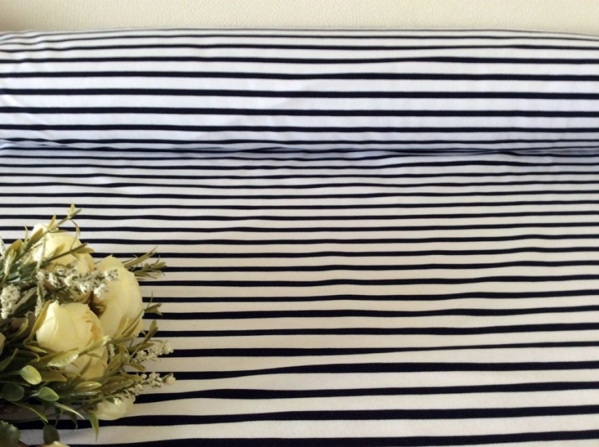 Трикотаж Футер 2-нитка Петля Полоса фото 1