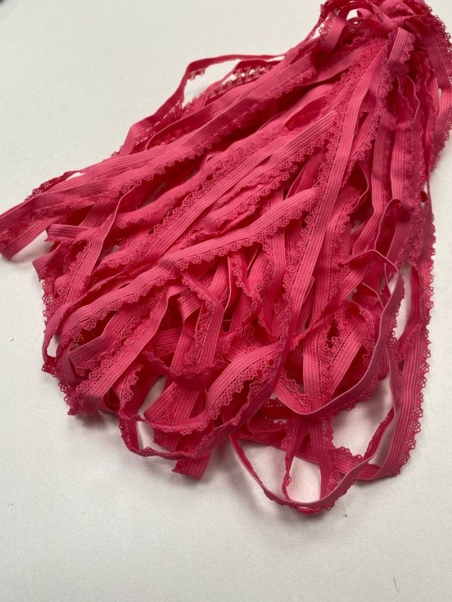 Резинка Декоративная ш. 10 мм. Фестоны Розовая фото 1