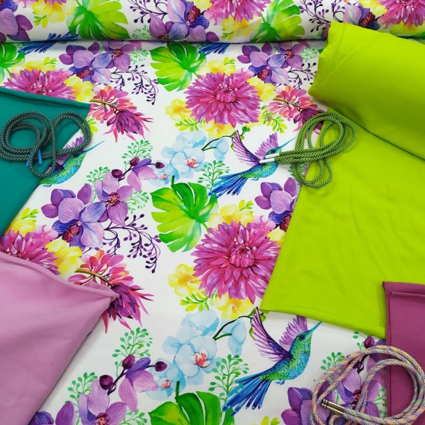 Трикотаж Футер 2-нитка Петля Колибри фото 2