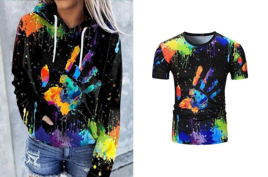 Трикотаж Футер 2-нитка Петля Купон Отпечаток фото 1