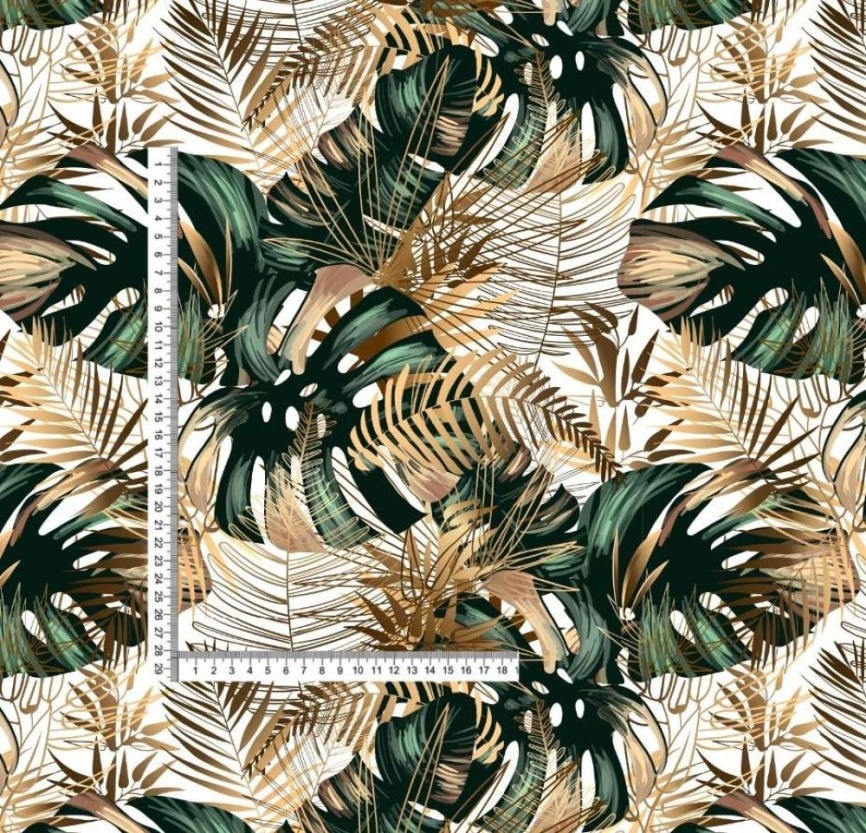 Трикотаж Кулирка Монстера фото 2