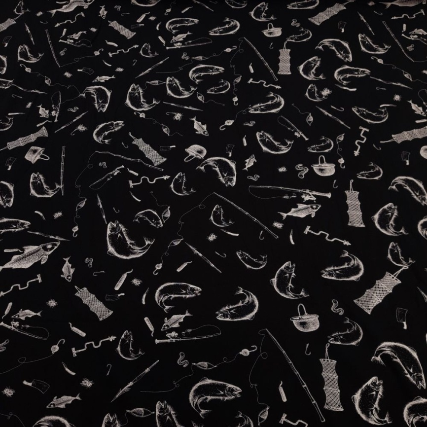 Трикотаж Кулирка Уха на угле фото 1