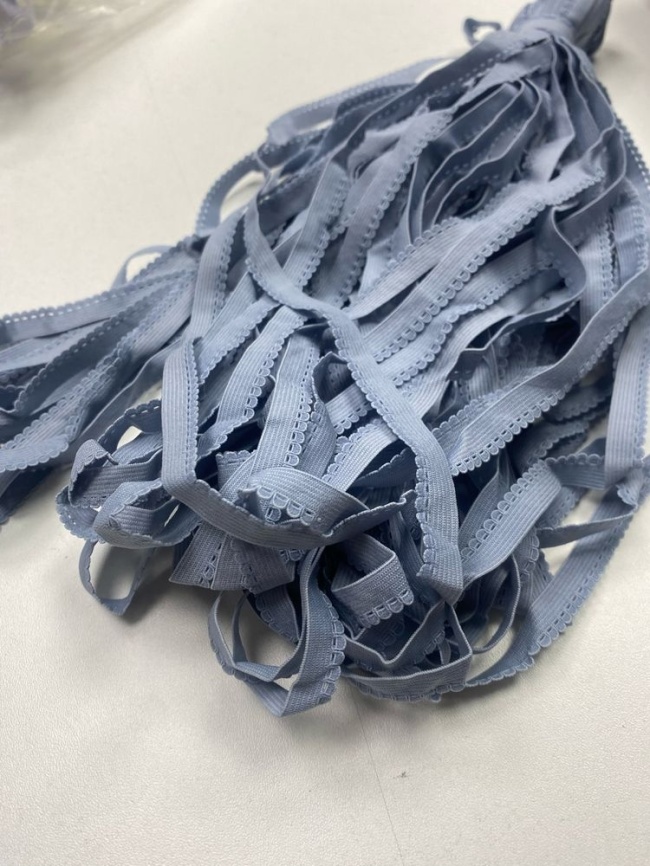 Резинка Декоративная ш. 10 мм. Фестоны Голубо-серая фото 1