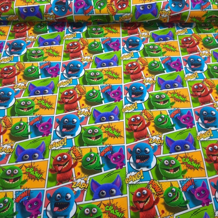 Трикотаж Футер 2-нитка Петля Монстряшки фото 1