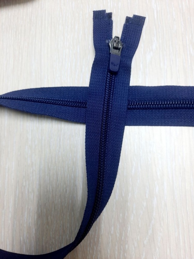 Молния Спиральная Разъемная 59 см. Тёмно-синяя  фото 1