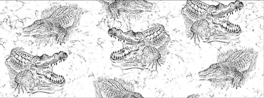 Трикотаж Кулирка Крокодайл фото 2