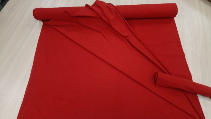 Трикотаж Рибана Терракотовая фото 1