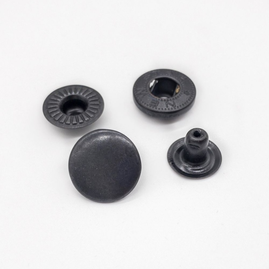 Кнопки Альфа 12,5 мм. Оксид 10 шт. фото 1